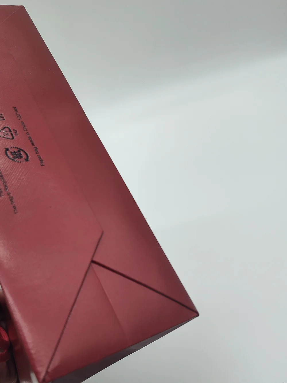 CARTIER Red Boutique Gift Bag + 2 Yards Logo Ribbon Luxury Packaging EUC